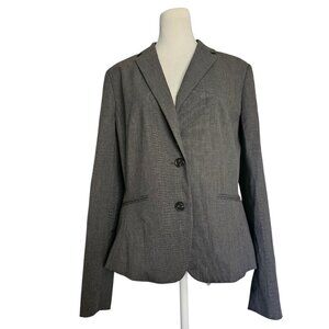 NWT $159 ANN TAYLOR Factory Women's Blazer SZ 8 Gray Career Bussines Preppy